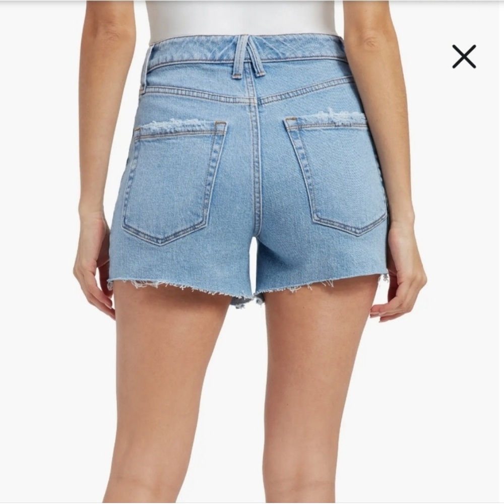 Good American‎ Bombshell High Rise Exposed Button Front Shorts New Size 20 - Picture 3 of 12